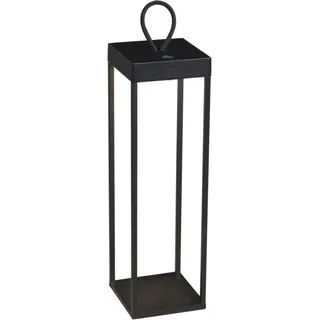 Konstsmide Laterne Aluminium 50 cm x 15 cm x 15 cm inkl. Akku schwarz