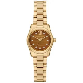 Michael Kors Lexington Damen 26MM Goldfarbener Edelstahl Uhr, MK7578