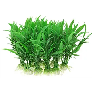 aoory 10 Stück Kunstpflanze Für Deko Ornament Wasserpflanzen Kunststoff Aquarium Künstliche Pflanze Fisch Tank Dekoration für Haushalt Büro Zuhause