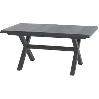 Siena Garden Sincro Ausziehtisch 160(200)x90x77 cm Anthrazit/Grau