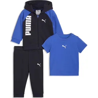 Puma Minicats Tee, Hooded Full Zip and Pants Set TR INF new navy (16) 62