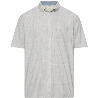 camel active Herren Kurzarmhemd mit Kontrastdetails Offwhite, menswear-3XL