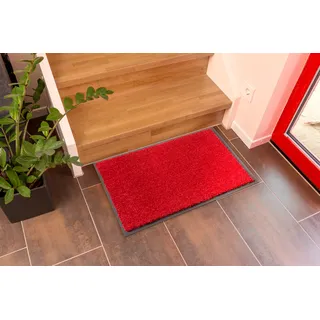 ASTRA Fußmatte »Perle« rechteckig 9 mm Höhe Türmatte, Schmutzfangmatte, waschbar, In und Outdoor, rot