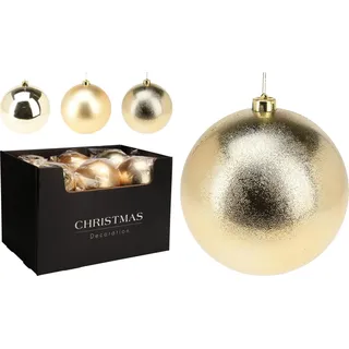 Weihnachtskugel Matt Gold 14Cm Sortiment