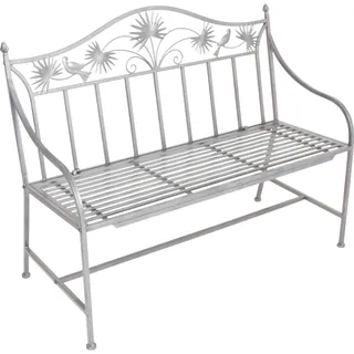 Garden Pleasure Gartenbank 111 x 52 x 84 cm Silber