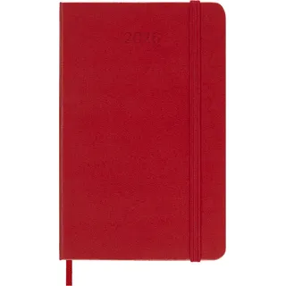 MOLESKINE Buchkalender 2026 Tage L/A5 Hardcover hellrot - Hellrot