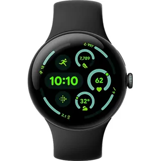 Pixel Watch 3 45 mm Bluetooth + LTE matte black Sportarmband obsidian