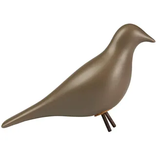 Ambia Home Dekovogel , Taupe , Keramik , Uni , Vogel , 10x18x27 cm , Made in Europe , zum Stellen, handgemacht , Dekoration, Dekofiguren & Skulpturen, Dekotiere