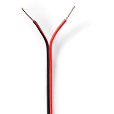 Bild CAGW0500BK1000 Audio-Kabel 100 m Schwarz Rot,