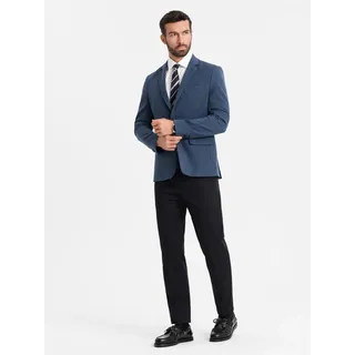 Ombre Sakko für Herren mit Viskose Slim Fit denim S - Blau