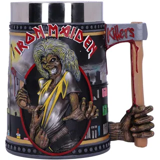 Nemesis Now Offizielles Lizenzprodukt Iron Maiden The Killers Eddie Album Bierkrug, Schwarz, 15.5cm, B5369S0