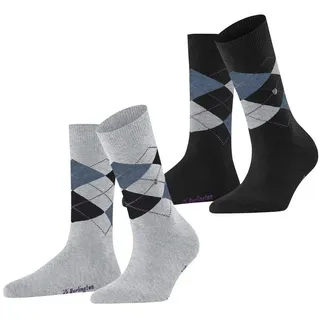 Burlington Everyday Argyle 2 Paar Grau 36-41