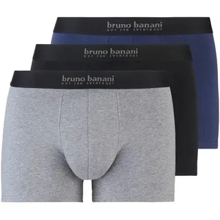 bruno banani Herren Short 3er Pack Energy Cotton Boxershorts, Mehrfarbig (Schwarz//Navy//Graumelange 2753), (Herstellergröße: XX-Large)