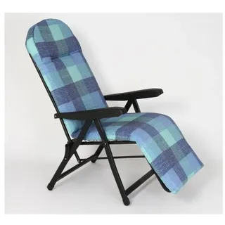 Metal f. a. R. Stuhl Liegestühle Mit Fußstütze Rodi Blau