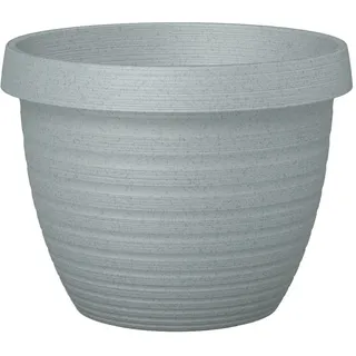 Scheurich Country Star, Pflanzgefäß aus Kunststoff, Granite Grey, 30 cm Durchmesser, 22,4 cm hoch, 12 l Vol.