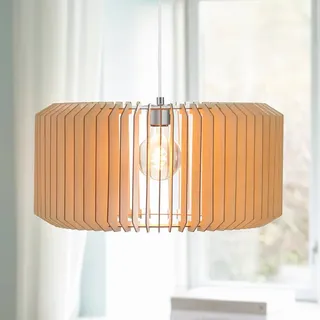 Nordlux Asti 1-flg. Ø 50 cm Holz braun