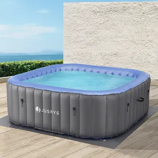 juskys gruppe gmbh Aufblasbarer Whirlpool Palmira - Grau