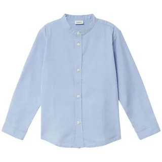 s.Oliver Chambray-Hemd mit Stehkragen im Slim Fit