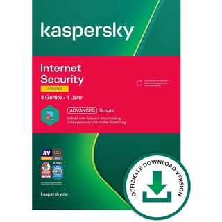 Kaspersky Lab Kaspersky Internet Security 2021 UPG ESD 3 Geräte DE Win Mac Android iOS