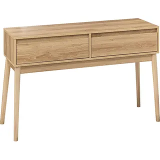 Konsole mit 2 schubladen in natürlicher eichenoptik "abana" - 5 five simply smart - Beige