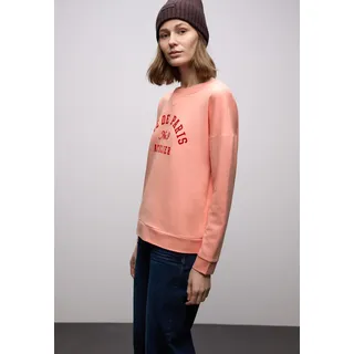 STREET ONE Sweatshirt, mit Wording, light apricot