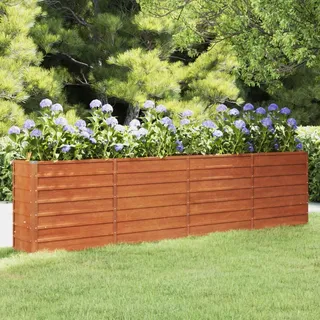 Hochbeet Rostig 320x40x77 cm Cortenstahl - Braun