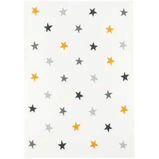 Pergamon Kinder UND Jugend Teppich Trendline Sterne Mix , Creme , Textil , Abstrakt , 80x150 cm , Teppiche und Böden, Teppiche, Kinderteppiche