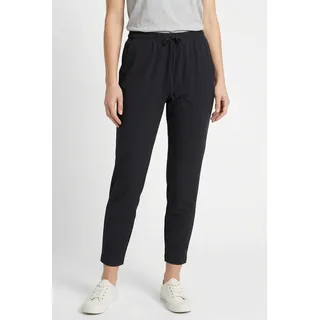 7/8-Hose KJBRAND "Susie XS", Damen, Gr. 42K (21), K-Gr, schwarz, Web, Obermaterial: 75% Polyamid, 25% Elasthan, unifarben, schmal 7/8-Länge, Hosen 7/8-Hose, in großen Größen, mit Bindeband