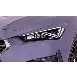 RDX Racedesign Scheinwerferblenden kompatibel mit Seat Leon (KL) / Cupra Leon (KL) & Cupra Formentor (KM) 2020- & Seat Tarraco (KN2) 2019- (ABS), Unlackiert