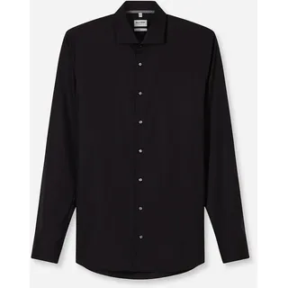 OLYMP Businesshemd »Level Five body fit« mit extralangem Arm, schwarz