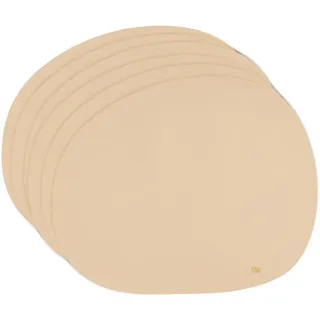 Aerosleep Tischset , Beige , Kunststoff , organisch , 33.5x41 cm , Heimtextilien, Wohntextilien, Tischwäsche, Tischsets