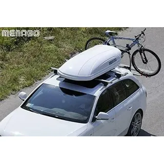 Kofferraum Dach- 460L Menabo Mania 460 White / Farbe Glänzend Weiß