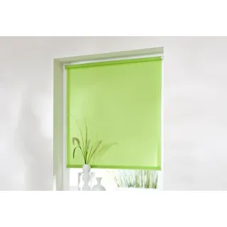 Seitenzugrollo K-HOME "Thermo Klemmfix-Rollo" Gr. 4, grün (apfelgrün), B:70cm H:150cm, Polyester, Rollos, Seitenzugrollo, 1 Stück