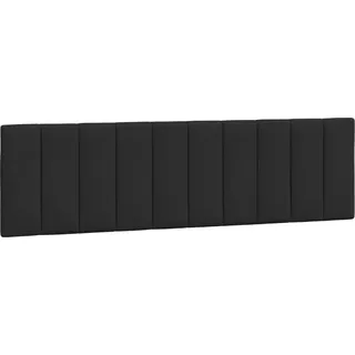 vidaXL Kopfteil-Kissen "Hanko" Schwarz 180 cm Samt - Schwarz