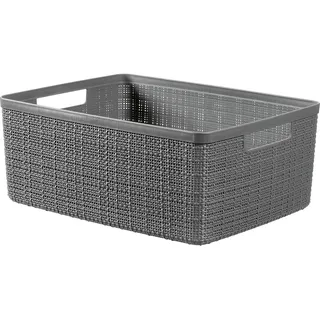 Curver Aufbewahrungskorb Juliet 12 l 6-tlg. dunkelgrau