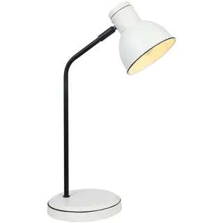 Tischleuchte , Schwarz, Weiß , Metall , rund , 25x41x16 cm , verstellbare Spotlights, einfach zu transportieren , Lampen & Leuchten, Innenbeleuchtung, Tischlampen, Tischlampen