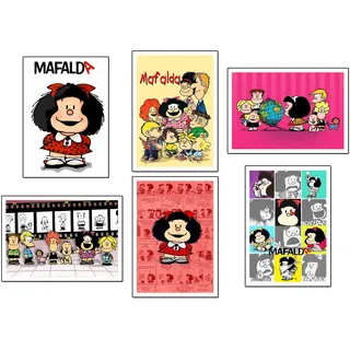 DKORARTE Set mit 6 Holzbildern, Dekoration für modernes Wohnzimmer, Schlafzimmer, Kinderzimmer, mit Metallaufhängern (38 x 29 cm pro Bild)