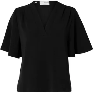 SELECTED FEMME Female Top mit V-Ausschnitt Kurzarm