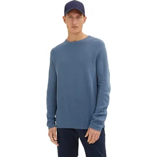 TOM TAILOR Herren 1035762 Pullover, 30278-China Blue Melange, XL