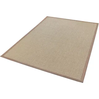 Dekowe Sisalteppich »Mara S2 mit Bordüre«, rechteckig, 5 mm Höhe, Flachgewebe, Material: 100% Sisal, Wohnzimmer, Kundenliebling, beige