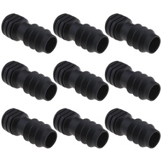 20 STÜCKE 16mm Tropfbewässerungsstecker Gartenschlauch Endstopp Steckverbinder für Gartenbewässerung PE-Rohrleitungsverbindung Gewächshaus Blumenbeet Innenhof