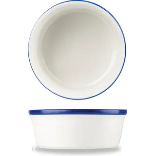 Churchill Retro Blue Ramekin 7cm / 9cl, 24 Stück, Weiß, Rund - Weiß