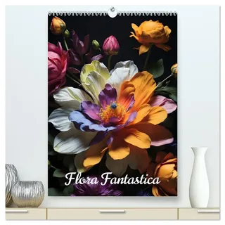 Calvendo Flora Fantastica (hochwertiger Premium Wandkalender 2026 DIN A2 hoch), Kunstdruck in Hochglanz: Phantastische Blumenbilder, generiert mit KI (CALVENDO Kunst)
