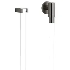 Dornbracht Performing Water WaterTube Kneipp-Wandanschlussbogen mit Schlauchhalterung, mit Einzelrosette, 27820979, Farbe: Dark Platinum matt