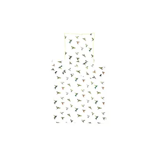 APELT Bettwäsche »Kolibri« 2 Stk. tlg. stylische bunte Vögel APELT weiß B/L: cm x cm