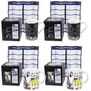 Könitz 11 5 000 0558 Fußball Tippen und Gewinnen, 4-teilig Becherset