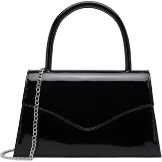 Milisente Abendtasche Lackleder Black