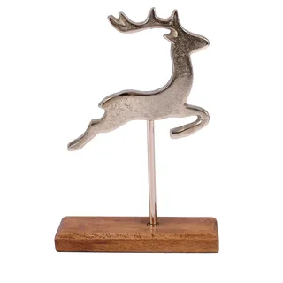 Deko-Hirsch 13x19cm Tierfigur Dekofigur Weihnachtsdeko Winterdeko deko Rentier