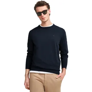 Bugatti Herren 7400-95510 Pullover Rundhals, Marine-390, XXL EU