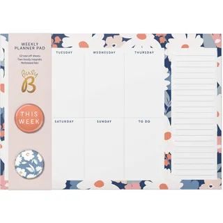 Busy B Weekly Planner Pad - 52 Abreißblätter - Blumen